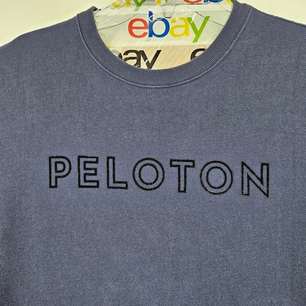 Fourlaps Peloton Sweater Mens Large Blue Pullover‎ Sweatshirt Performance